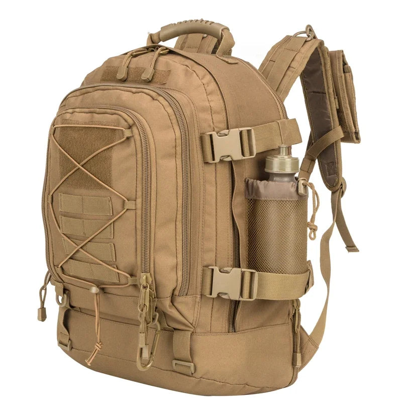 LQARMY 60L Male Travel Hiking Camping backpack Expandable Army Backpacks
