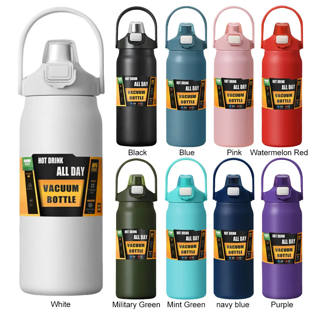 1200ml Insulated Bottle Stainless Steel Thermal Water Cup BPA Free