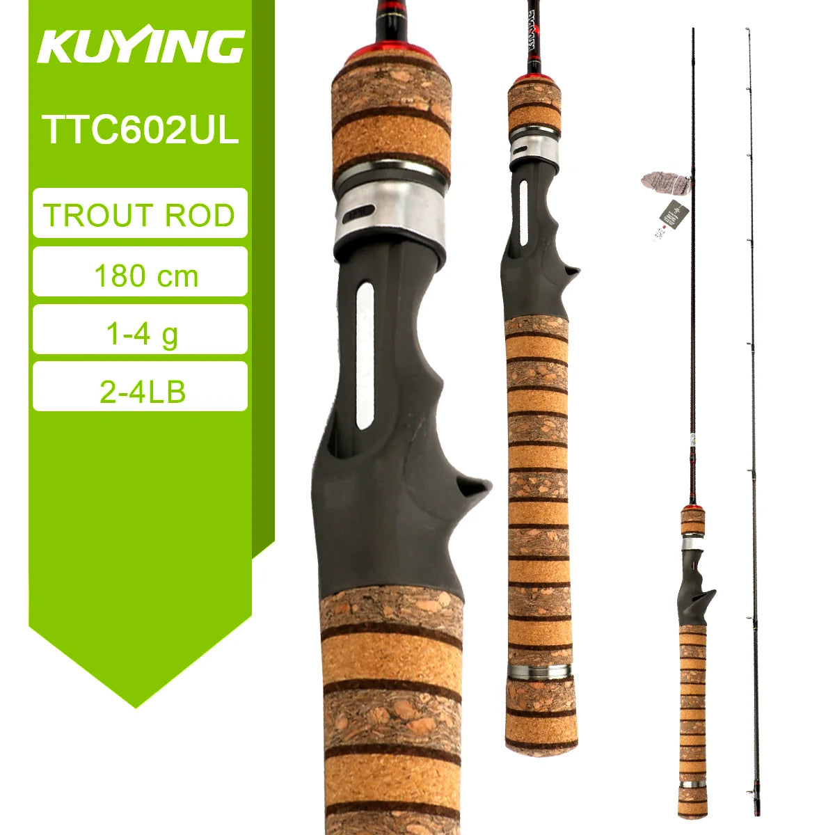 KUYING Teton Carbon Fiber Casting & Spinning Fishing Rod