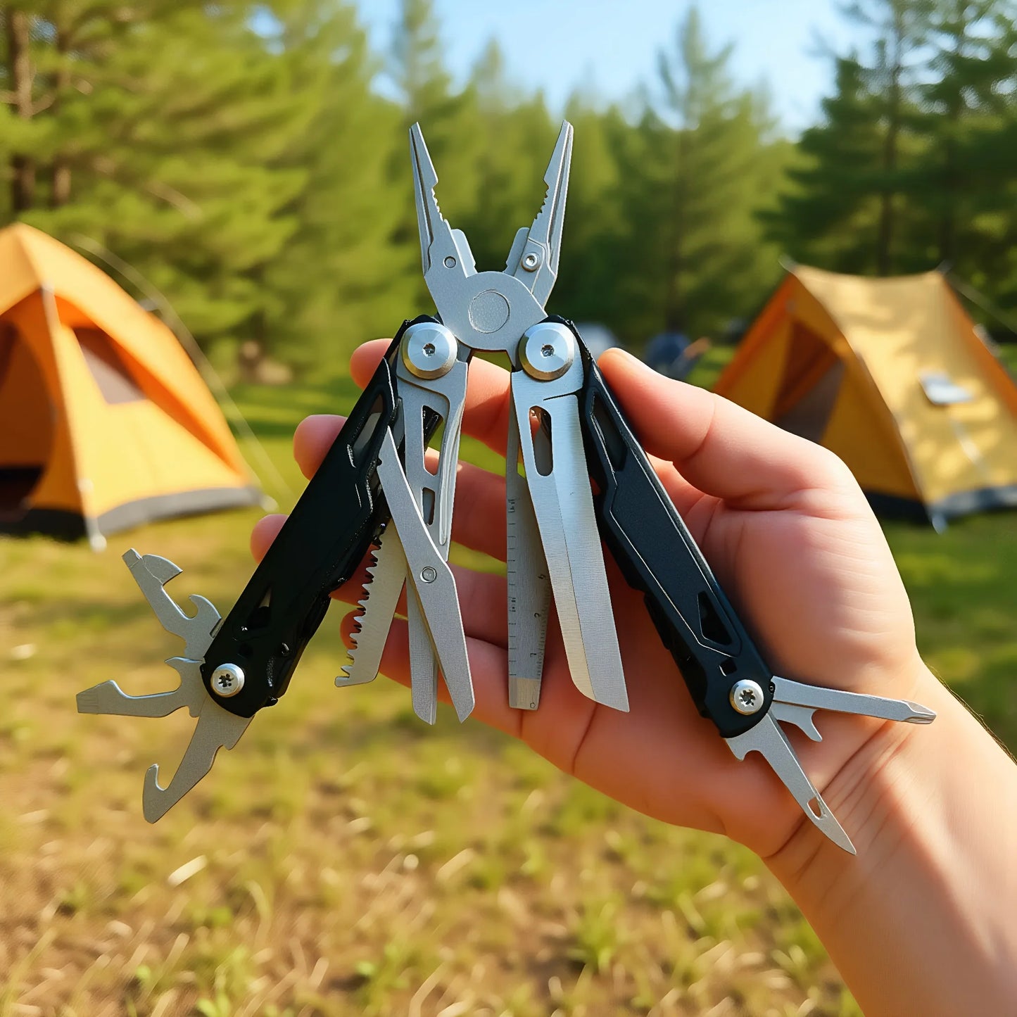 27 in 1 Multitool Pliers - Stainless Steel Survival Tool