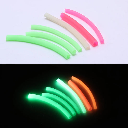 1 meter length/bag of various sizes of 6cm-9cm outer diameter luminous tubes, anti bite fishing line tubes, silicone hoses