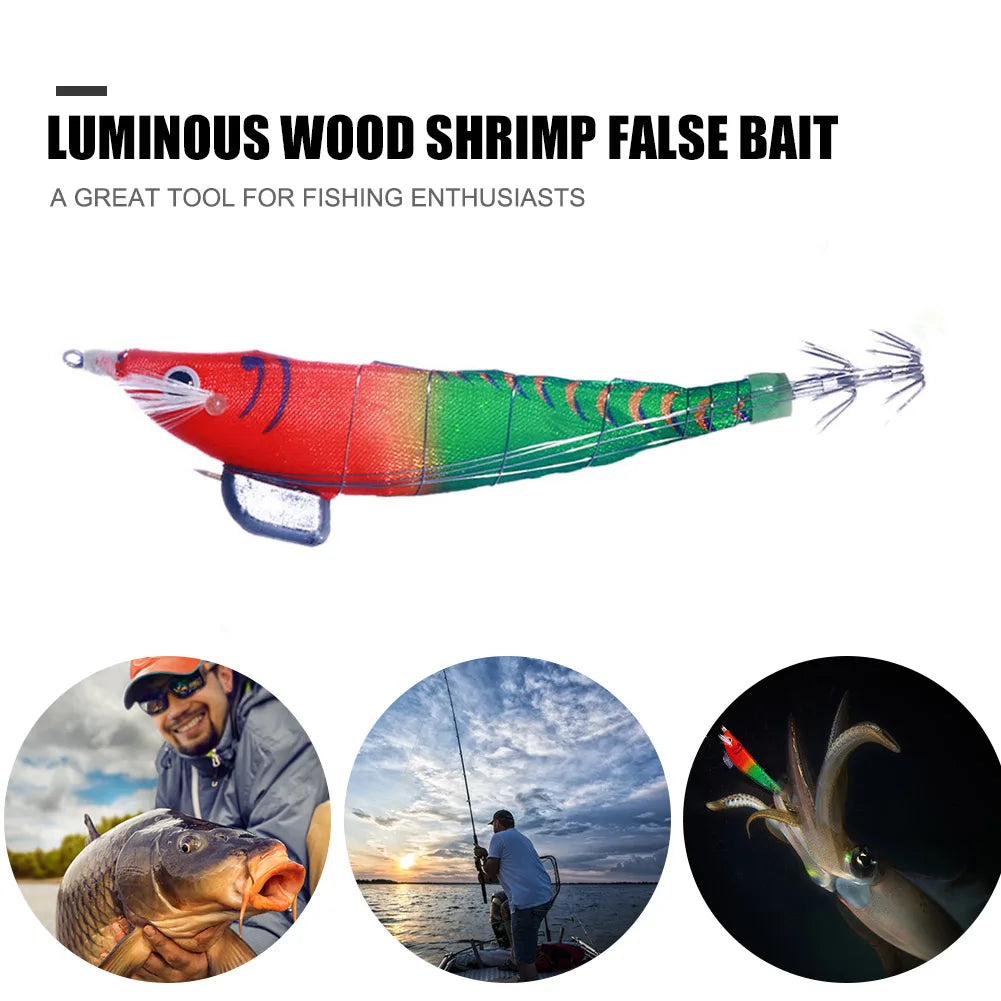 Octopus Artificial Bait 12cm Fluorescent Fishing Lure 14.3g for Night Fishing Freshwater