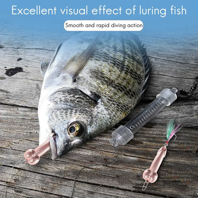 1Pcs Fishing Lures Tackle Hook Dick Spinner Spoon Pike VIB Wobble Tackle Hook