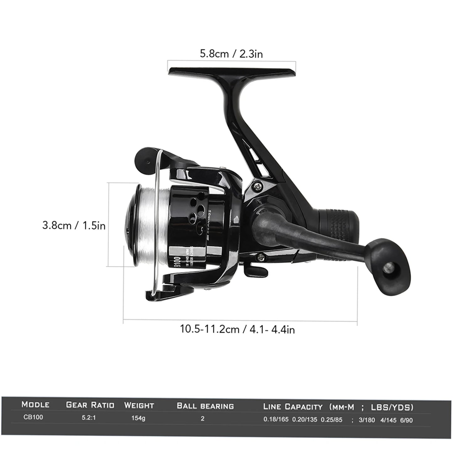 US Fishing Rod Reel Combo Full Kit 1.5m Telescopic Fishing Rod Spinning Reel Set