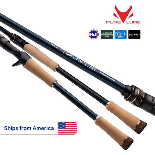 PURELURE Flight Dance Carbon Fiber Fishing Rod (Spinning & Casting)
