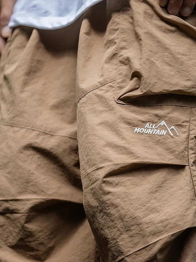Vintage Baggy Hiking Cargo Pants Men Waterproof Casual Sport Outdoor Wide leg