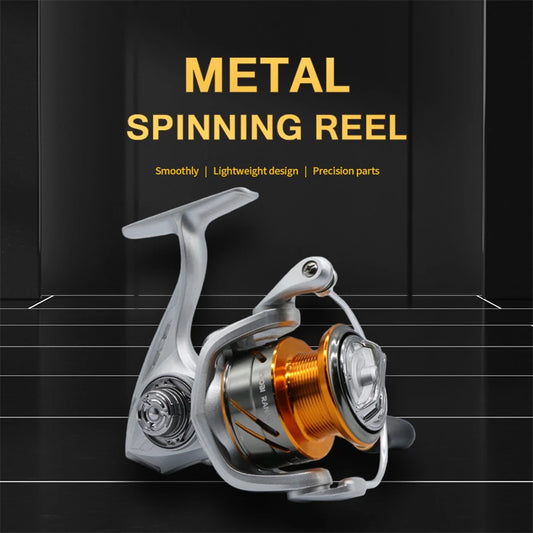 ROOBLINOS TC Spinning Reel Smooth Fishing Reel Strong Drag Lightweight Ball Bearings Saltwater Freshwater