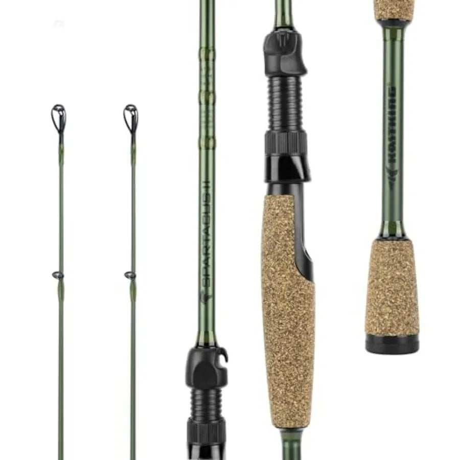 Spartacus II Fishing Rods - IM6 Graphite Blanks and Rods, 2-Piece Rods with Extra Tip Section