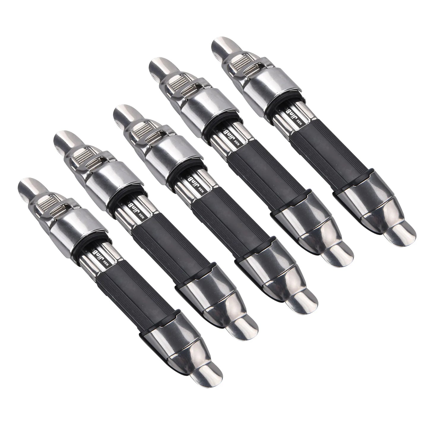 5pcs Steel Adjustable Plate Type Reel Seat Fishing Rod Building Component Rod DIY Repair Accessory