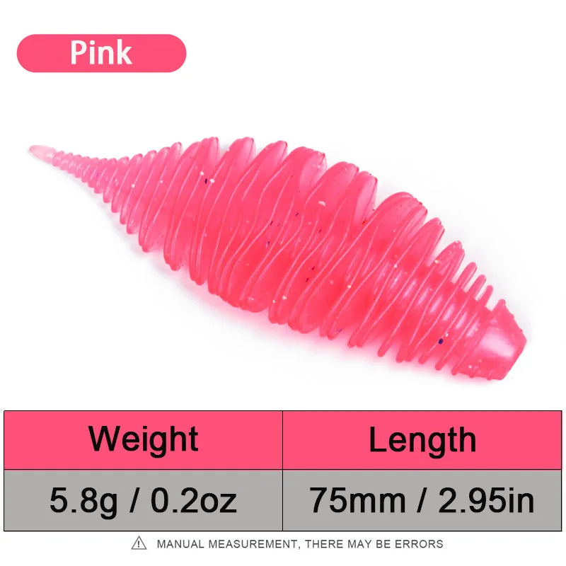 10Pcs Soft Swimbait 2.95" Fishing Lures Bass Trout Baits