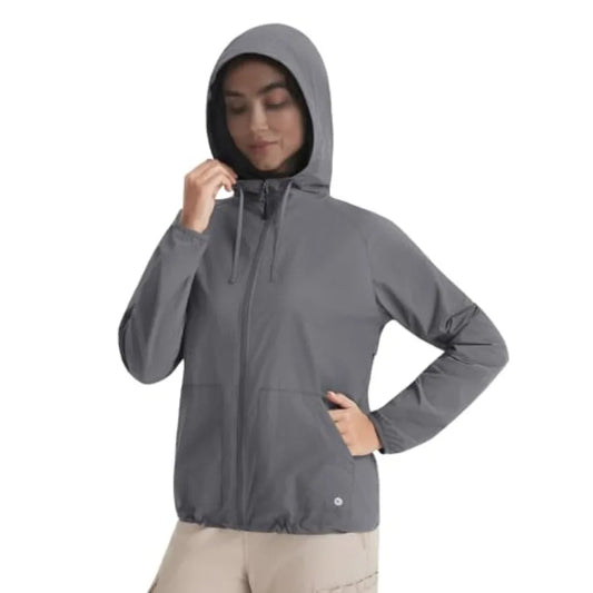 baleaf Women's Sun Jackets No Insert Lightweight Hiking Hoodie UPF 50+ Workout Mosquito Clothes Long Sleeve UV with 2 Pockets