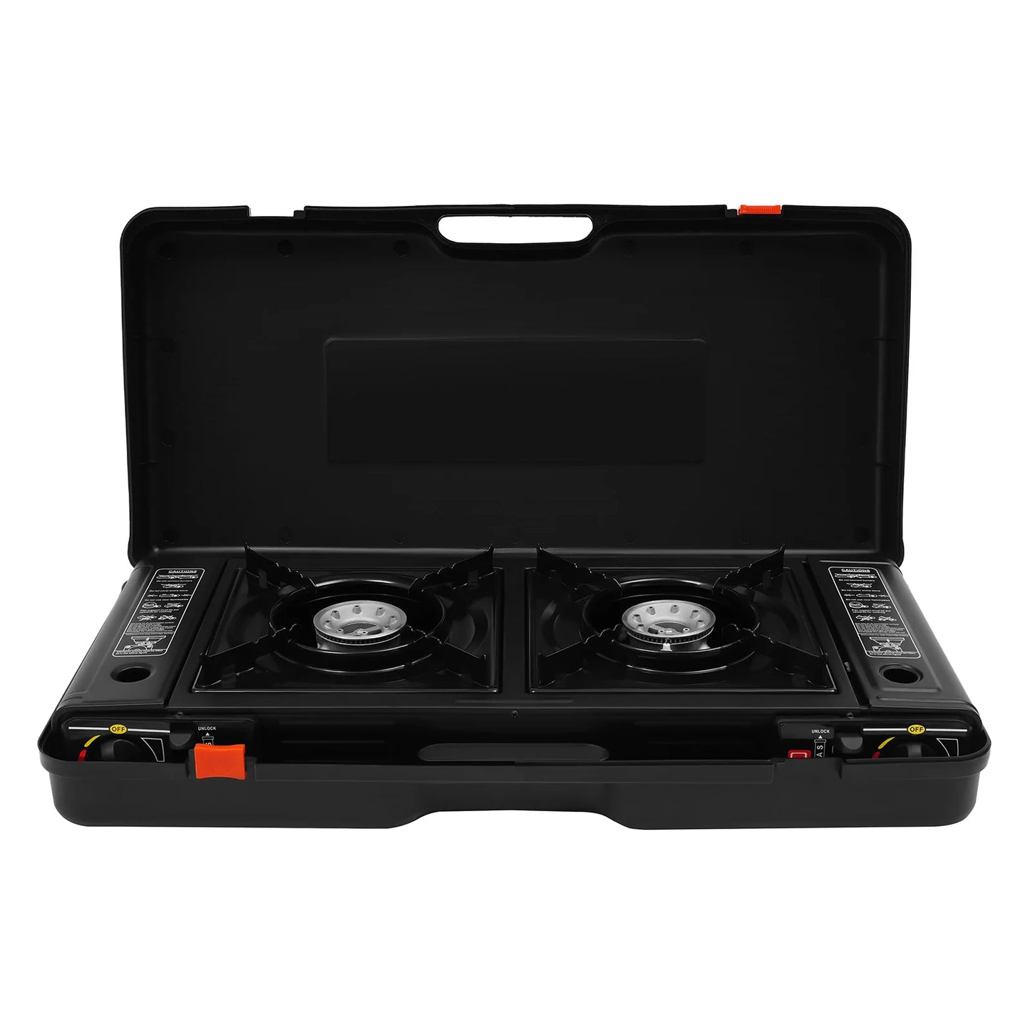 2500W Portable Camping Stove 2 Burners Portable Case