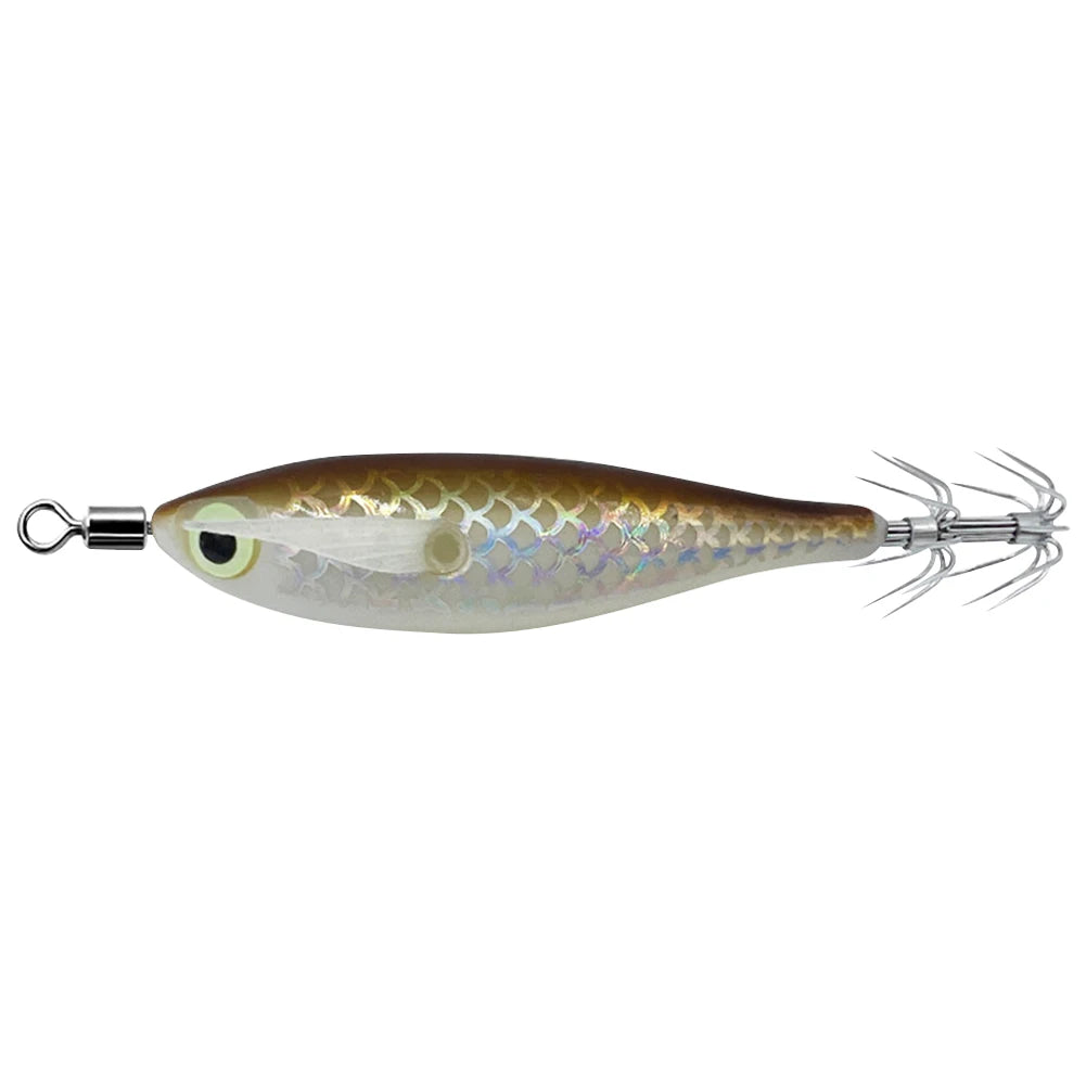 Luminous Squid Hook Squid Fishing Lure with 3D Eyes Glow In The Dark Squid Bait for Night Fishing
