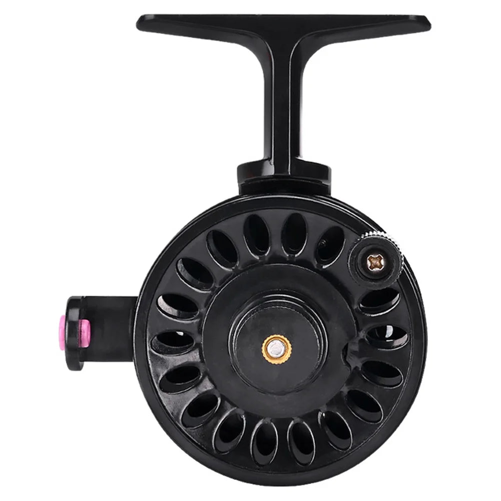 Fly Fishing Reel ABS Lightweight Ice Fishing Reel Fishing Wheel for Trout Pike Winter Fishing Accessories
