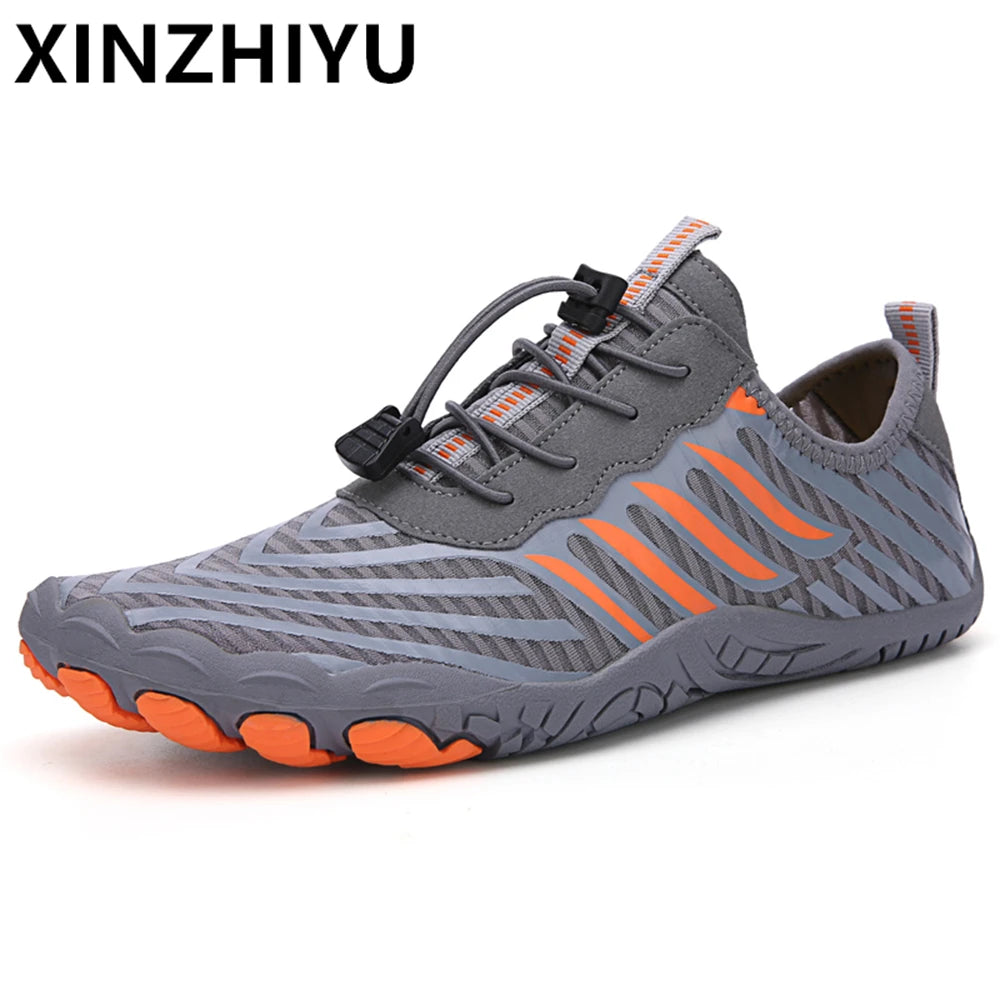 Men Water Shoes Beach Barefoot Swimming Surfing Seaside Aqua Shoes Upstream Wading Sneakers Gym Fitness Hiking Walking Footwear