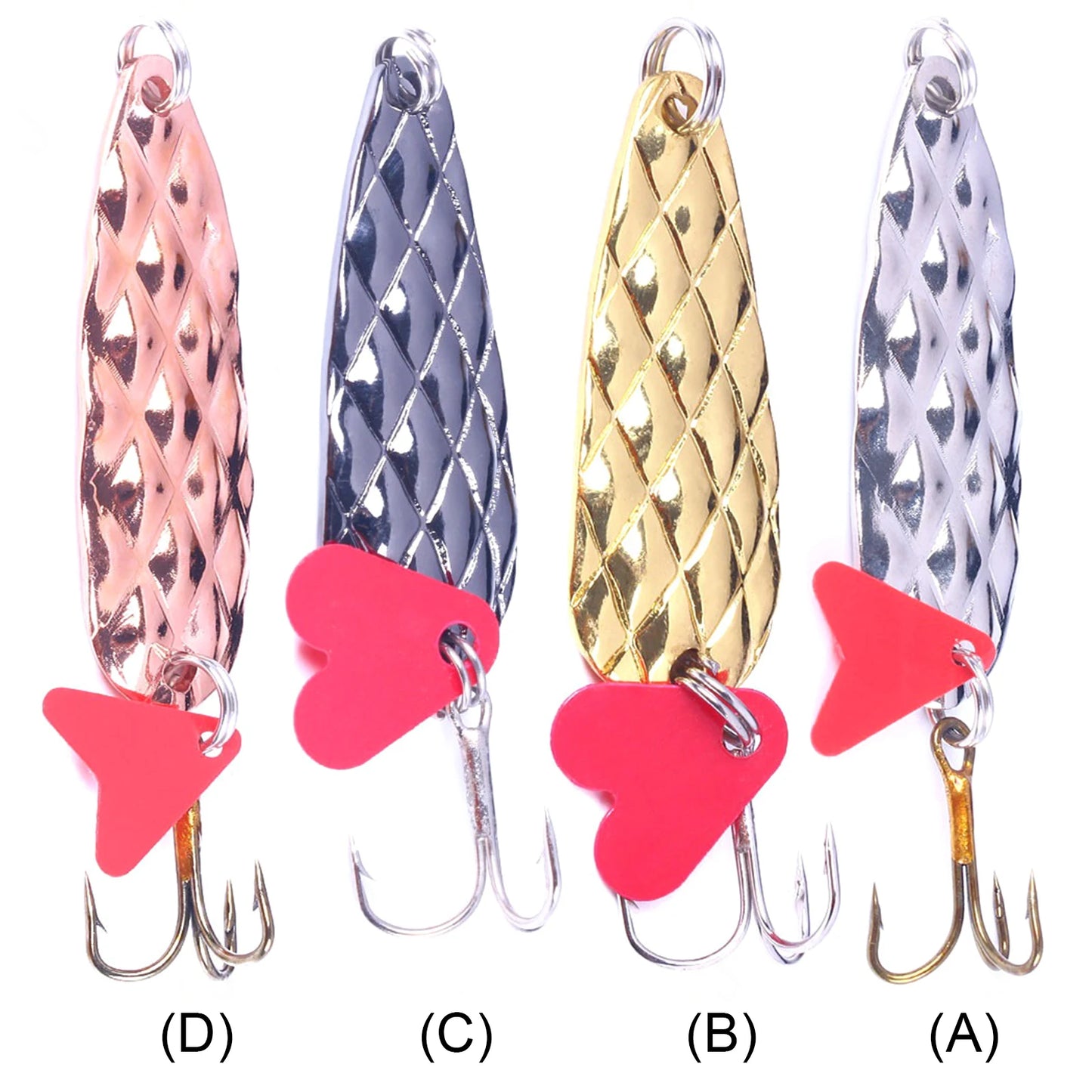 Metal Spinner Spoons Trout Fishing Lures 9g Hard Metal Artificial Bait