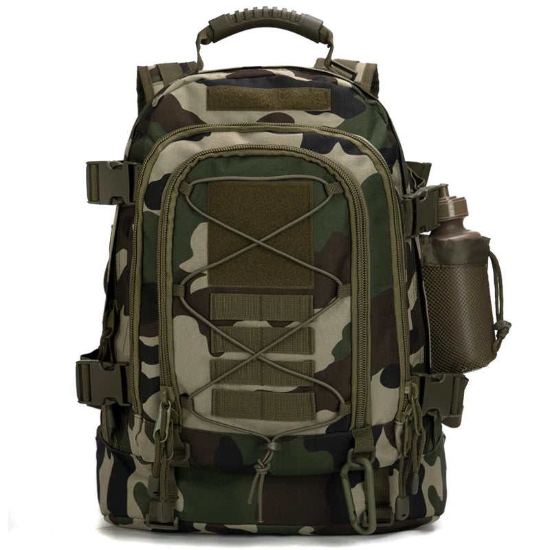 LQARMY 65L Outdoor Tactical Backpack Hiking Bag Large Capacity Camping Rucksack
