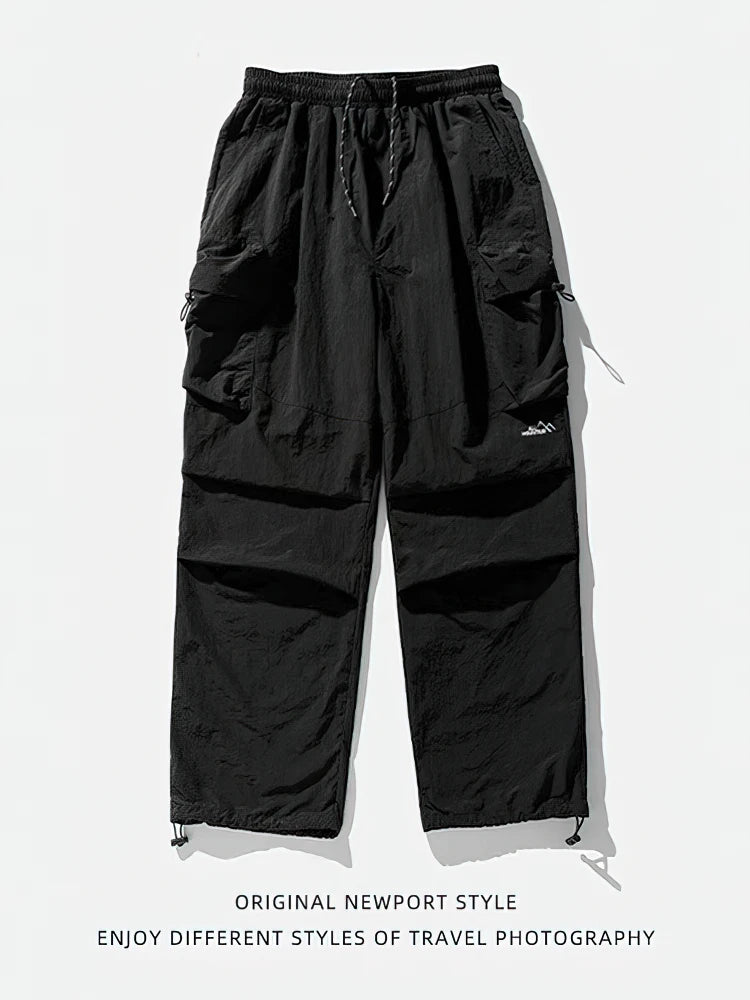Vintage Baggy Hiking Cargo Pants Men Waterproof Casual Sport Outdoor Wide leg