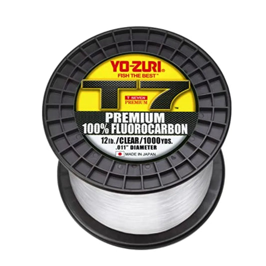 T7 Premium 1000YDS 12Lbs 0.285mm Fishing Line Strong and Durable Monofilament with High Visibility Orange